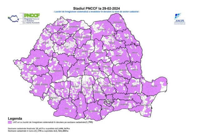 Cărțile funciare sunt eliberate gratuit pentru cetățeni.Agenția Națională de Cadastru și Publicitate Imobiliară (ANCPI) derulează