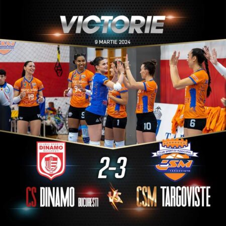 CSM Târgoviște a reușit să schimbe rezultatul final al partidei într-un meci tensionat și plin de pasiune în fața