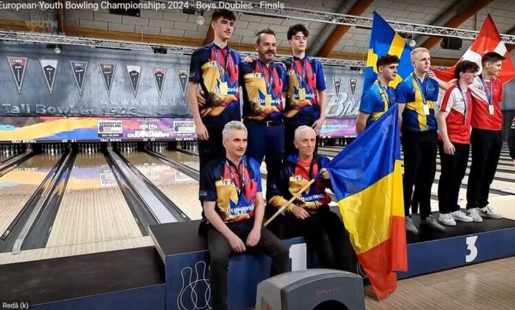 Mihai Dragnia și Máté Balázs-Bécsi au cucerit medalia de aur în proba de duo masculin a Campionatului European de Bowling Juniori 2024