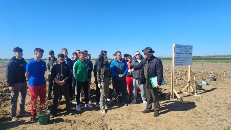 "Luna Plantării Arborilor" este în plină desfășurare la nivelul județului Dâmboviţa, vineri, 28 martie 2024, a avut loc o acțiune