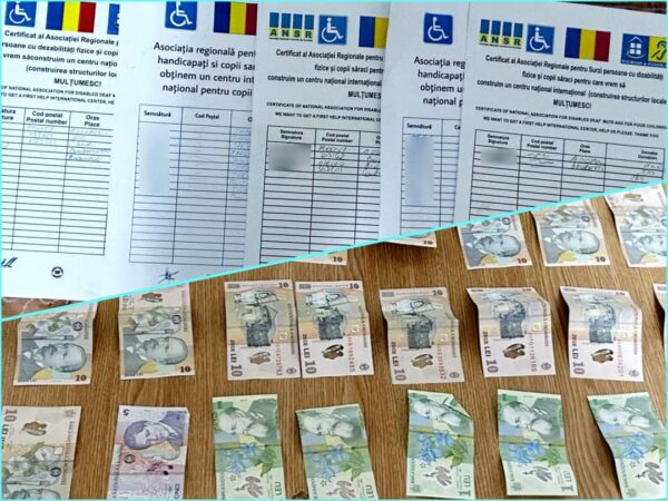 Jandarmii dâmbovițeni au depistat  în zona unui centru comercial din Târgoviște, doi bărbați care abordau trecătorii și le solicitau diverse sume de bani sub pretextul că lucrează la o fundație de caritate.