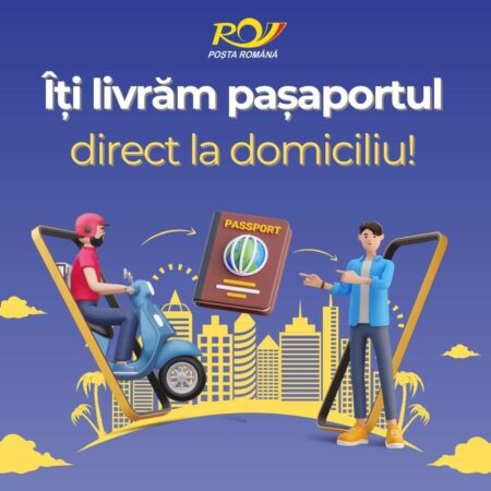 Poșta Română, prin PrioriPost, serviciul său de curierat rapid, în parteneriat cu Direcția Generală de Pașapoarte, îți livrează pașaportul simplu electronic acasă.