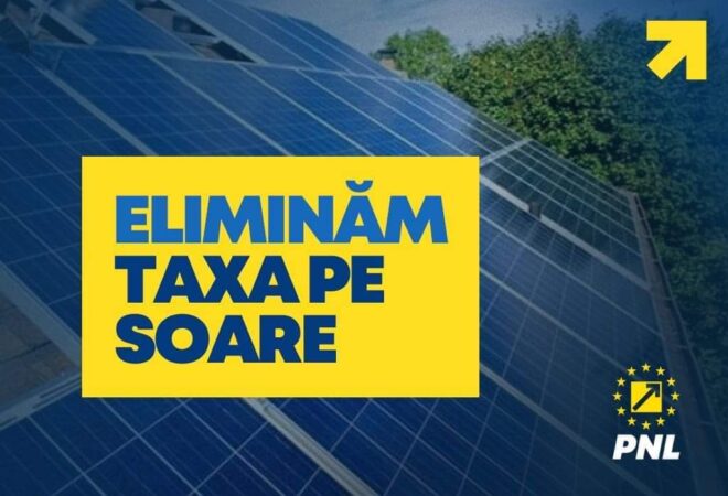 PNL: Eliminăm taxa pe soare pentru prosumatori PNL anunță că a fost pus în consultare publică proiectul de Ordonanță de Urgență a Guvernului prin care s-a demarat procedurile legale