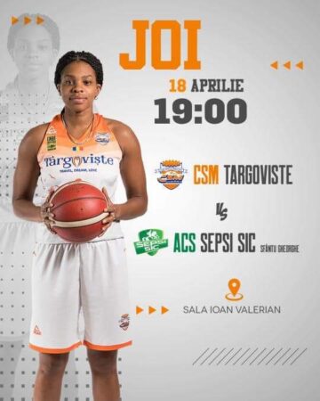  Echipa de baschet  CSM Târgoviște își dorește revanșa în confruntarea cu ACS SEPSI SIC SF. Gheorghe, în meciul doi din finala mică a Ligii Naționale de Baschet Feminin. 