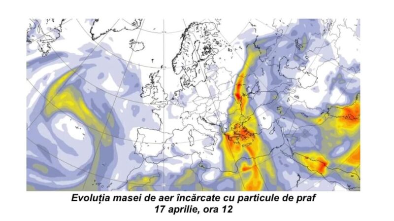 Praful va putea fi observat în perioadele în care va ploua.