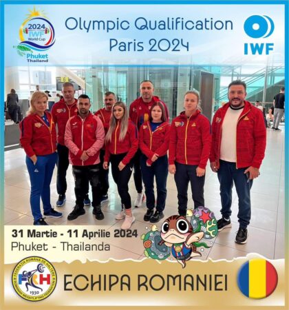 România participă cu patru sportivi la Cupa Mondială de Haltere de la Phuket, Thailanda, ultima competiție de calificare olimpică dinaintea Jocurilor Olimpice de la Paris 2024.