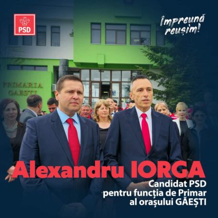Alexandru Iorga și-a depus ieri,  candidatura pentru funcția de primar al orașului Găești, din partea PSD Dâmbovița.