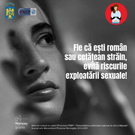 STOP traficului de persoane și exploatării sexuale! Oricât de tentant ar suna o ofertă de muncă foarte bine plătită, un job la care poți câștiga bani rapid și fără prea mult efort