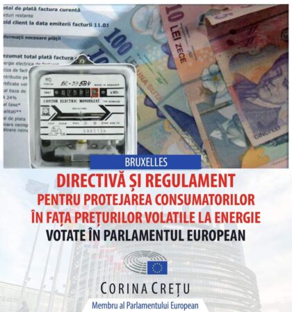 Parlamentul European a votat reformarea pieței de energie pentru a proteja consumatorii de șocurile de preț și pentru a face acest sector mai rezilient.