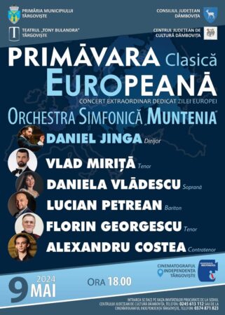 Pe 9 mai, începând cu ora 18:00, la Cinematograful Independența, va avea loc concertul extraordinar „Primăvara Clasică Europeană”, devenit tradiție.