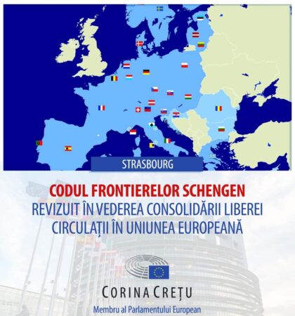  A  fost votată revizuirea Codului Frontierelor Schengen în vederea consolidării liberei circulații în Uniunea Europeană. 
