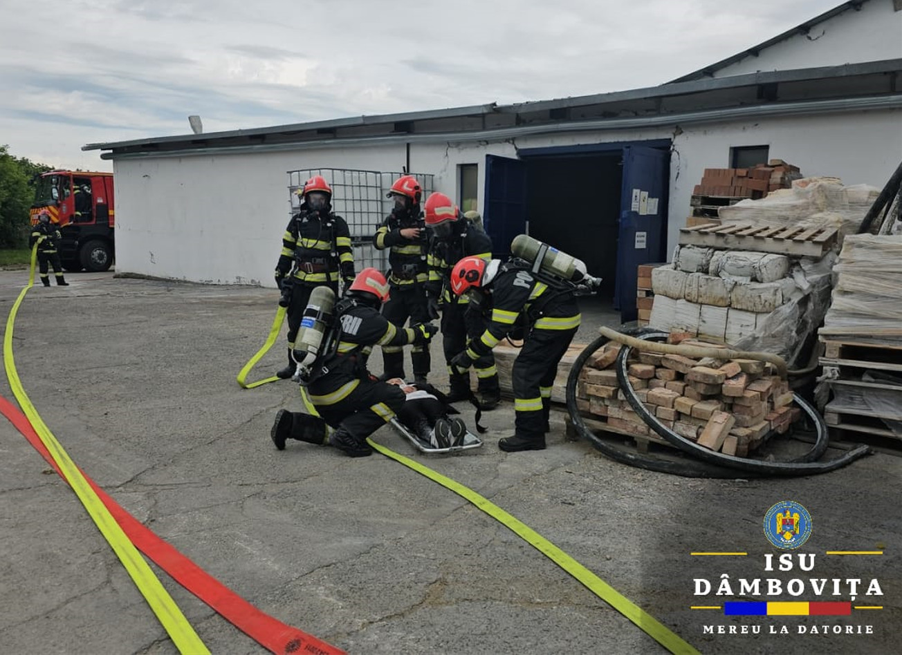 Inspectoratul pentru Situaţii de Urgenţă „Basarab I” al judeţului Dâmbovița a organizat și desfăşurat ieri, 23 mai, un exerciţiu de cooperare cu forţe