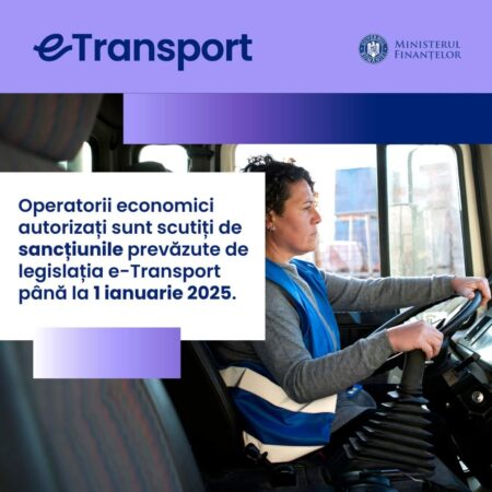 ANAF: Amânarea sancțiunilor prevăzute de RO e-Transport până la 1 ianuarie 2025 În cadrul ședinței de Guvern de vineri, 28 iunie 2024, a fost aprobată amânarea sancțiunilor pentru transportul rutier internațional