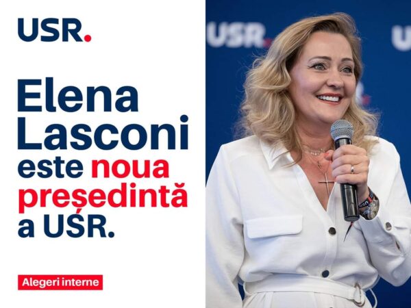 Elena Lasconi a câștigat alegerile interne pentru funcția de președinte al USR Elena Lasconi a câștigat alegerile interne pentru funcția de președinte al USR
