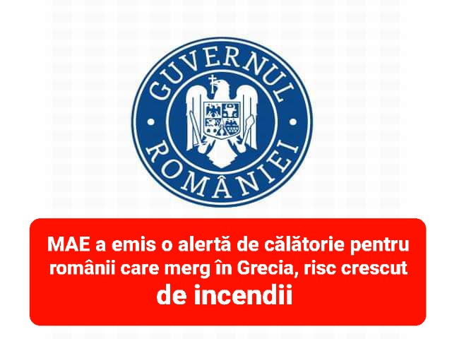 Ministerul Afacerilor Externe (MAE) informează cetăţenii români care se află, tranzitează sau intenţionează să călătorească