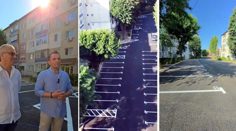 Autoritățile municipale au finalizat investiția de reabilitare și extindere a parcărilor din cartierul Mihai Viteazul, microraionul