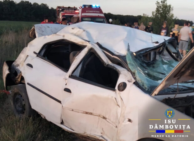Patru tineri au fost la un pas de moarte Polițiștii din cadrul Poliției Orașului Găești au fost sesizați cu privire la producerea unui accident rutier în afara localității Speriețeni.