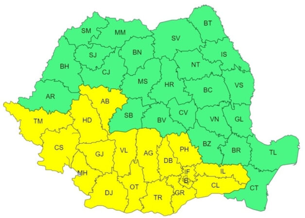 Tot județul Dâmbovița este sub COD GALBEN de CANICULĂ ANM a emis o atenționare meteorologică COD GALBEN de CANICULĂ, valabilă pentru 18 iunie în tot județul Dâmbovița.