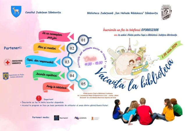 Pe 1 iulie începe programul „Vacanţă la bibliotecă” Pe 1 iulie începe programul „Vacanţă la bibliotecă”