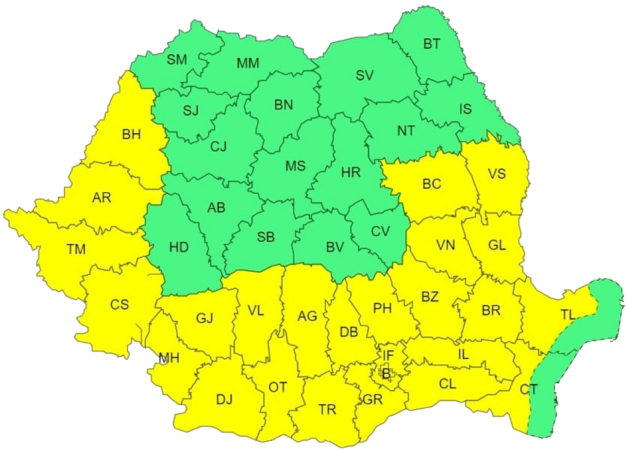 Județul Dâmbovița este de astăzi sub COD GALBEN de CANICULĂ Județul Dâmbovița este de astăzi sub COD GALBEN de CANICULĂ, temperaturi ridicate și disconfort termic ridicat.