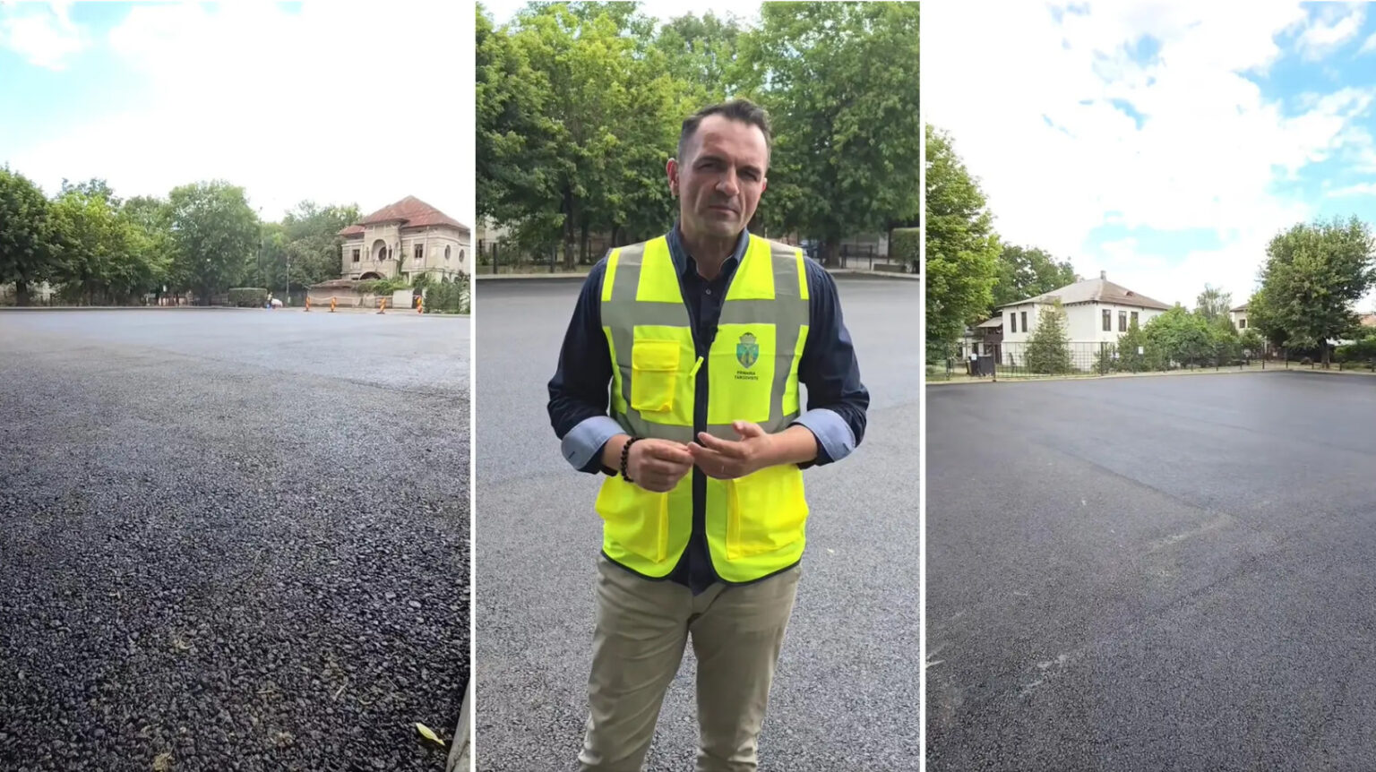 Parcarea de pe strada "Poet Grigore Alexandrescu" din Târgoviște a fost reabilitată 