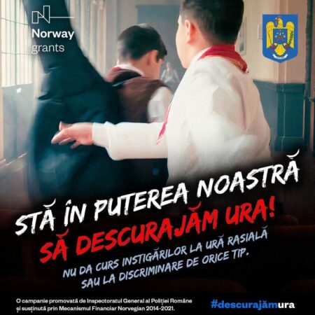 Haideți să spunem stop discriminării! Poliția Română se alătură luptei împotriva discriminării și urii rasiale, pledând pentru o societate mai echitabilă și tolerantă.