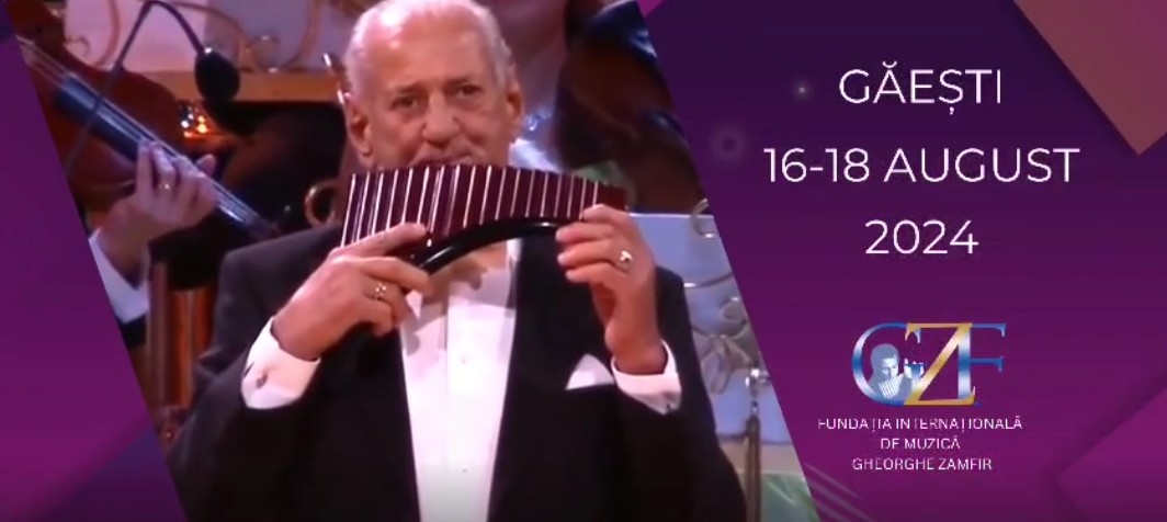 Festivalul Internațional de Nai "Gheorghe Zamfir" cea de-a VI-a ediție, va avea loc la Găești, în perioada 16-18 august 2024.