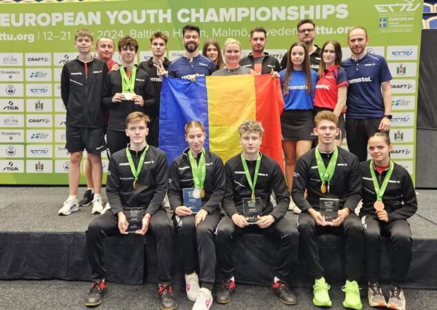 România, locul 1 pe națiuni la Campionatul European de Tenis de masă Juniori 2024 Juniorii tricolori au urcat pe podium de 11 ori la această ediție a Europenelor, obținând tot atâtea medalii, la simplu, dublu și echipe: