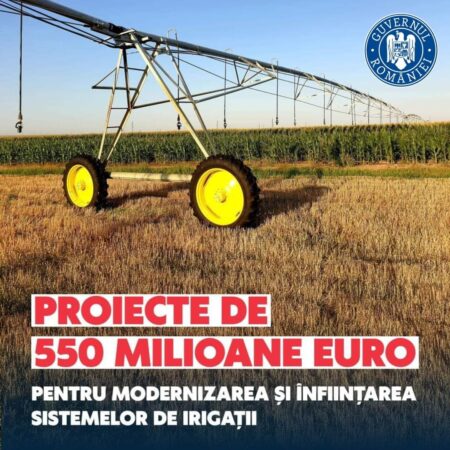 SUTE DE FERMIERI AU ACCESAT FONDURI EUROPENE PENTRU DEZVOLTAREA SISTEMELOR DE IRIGAȚII Peste 350 de proiecte au fost depuse de Organizațiile Utilizatorilor de Apă pentru Irigații pentru modernizarea infrastructurii secundare de irigații.