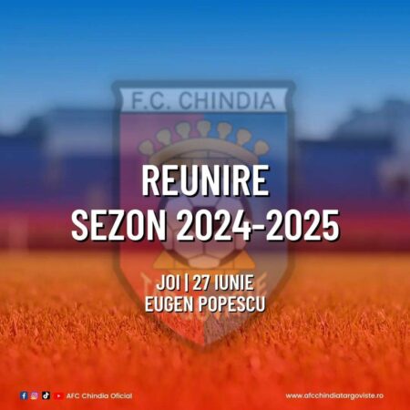 Incertitudine în jurul echipei Chindia Târgoviște înaintea începerii Ligii 2 În ciuda apropierii începerii sezonului Ligii 2, echipa de fotbal Chindia Târgoviște se află într-o stare de incertitudine, cu puține informații disponibile despre pregătirile și lotul de jucători.