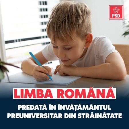 PSD: A fost aprobat memorandum pentru predarea limbii și culturii românești în diaspora Guvernul României a aprobat un memorandum care va permite copiilor românilor plecați în străinătate să învețe limba română și istoria culturii și civilizației românești în țările în care muncesc părinții lor.