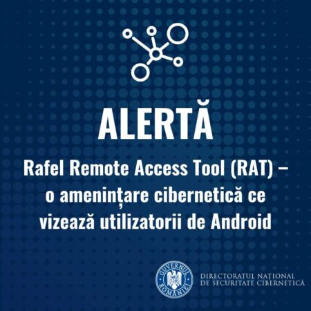  A fost identificat un nou tip de malware conceput pentru sistemele Android. Sub denumirea Rafel RAT, acesta conferă atacatorilor capacitatea