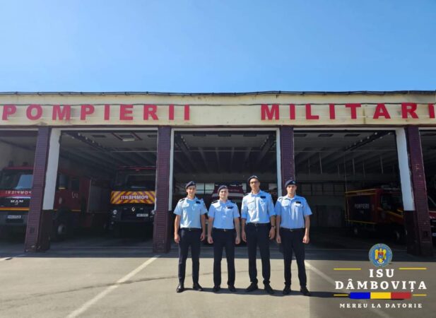 Patru studenți în practică la ISU Dâmbovița Patru tineri determinați să devină pompieri au început un parcurs plin de dedicare și pregătire pentru a-și împlini visul de a salva vieți.