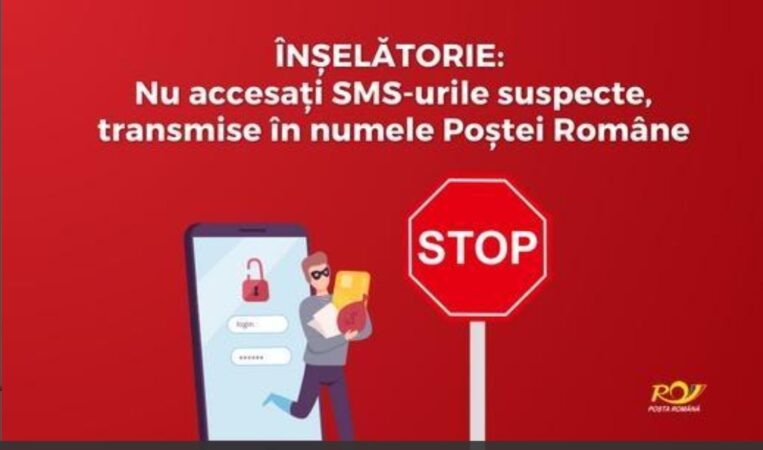 AVERTISMENT DE ULTIMĂ ORĂ: FRAUDE ONLINE în numele Poștei Române În ultimele 48 de ore , atacatorii trimit un SMS care conține un link (short-url) prin care solicită victimelor completarea datelor necesare livrării unui colet.