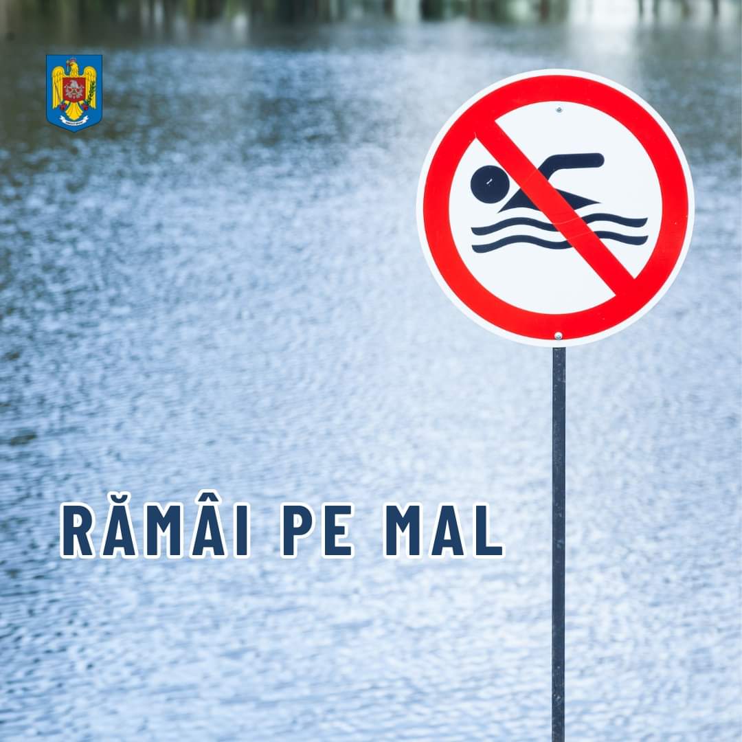 Acest avertisment vine în contextul creșterii numărului de incidente legate de înotul în locuri periculoase.