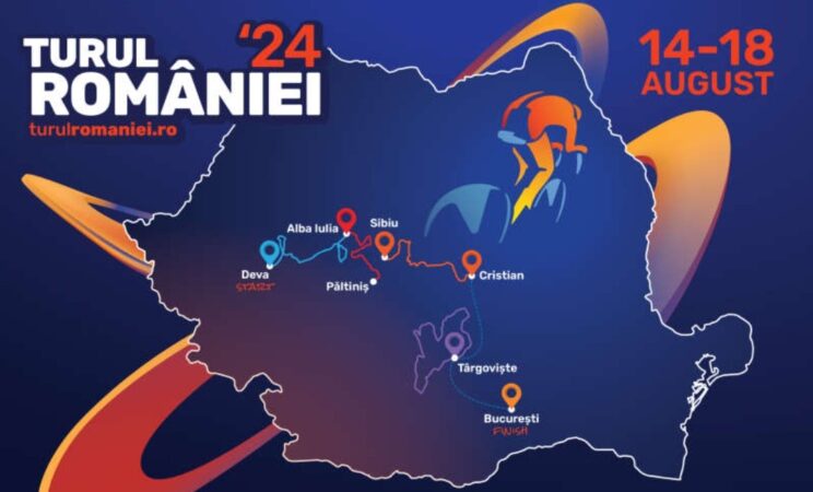 Turul României începe în 14 august la Deva și propune 5 etape care trec prin Alba Iulia, Păltiniș, Sibiu, Cristian (BV) și Târgoviște