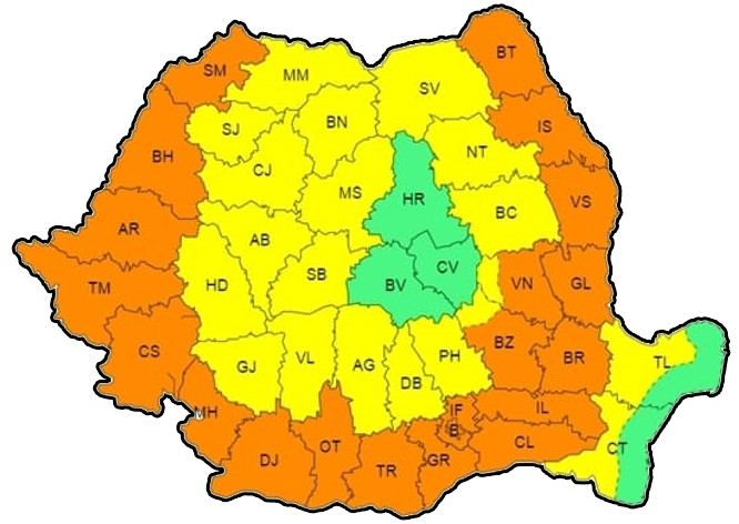 Județul Dâmbovița se confruntă și astăzi cu CANICULĂ, este în vigoare un COD GALBEN, valabil pentru data de 26 august,