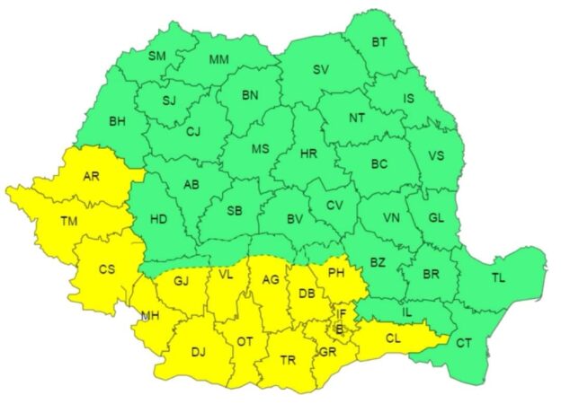 COD GALBEN de CANICULĂ pentru județul Dâmbovița Potrivit ultimelor avertizări emise de Administrația Națională de Meteorologie, astăzi în județul Dâmbovița va fi caniculă și disconfort termic, iar indicele temperatură-umezeală (ITU) local va atinge pragul critic de 80 de unități.