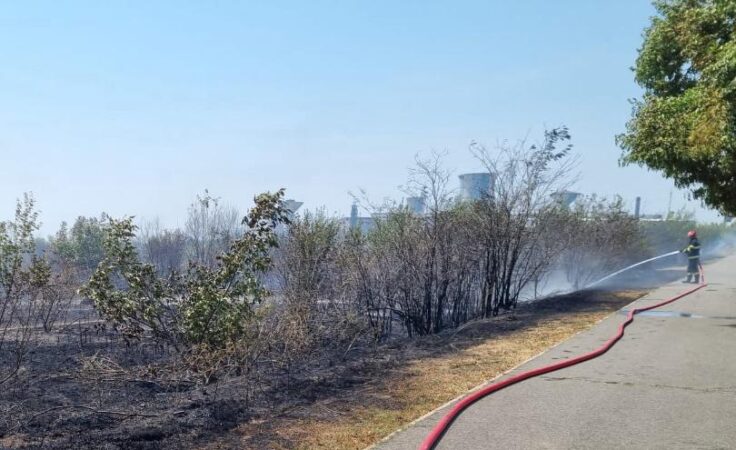 A fost alertă de gradul zero în municipiul Târgoviște Pompierii au fost solicitați să intervină în cazul unui incendiu de vegetație uscată pe strada Petru Cercel din municipiul Târgoviște.