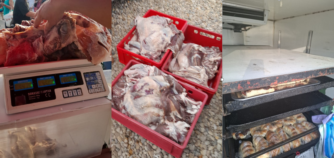 Controale drastice în târgurile săptămânale din județul Dâmbovița În contextul epidemiologic european și național privind confirmarea Pesta Micilor Rumegătoare (PMR) în România, boală virală gravă, care nu afectează omul, dar afectează rumegătoarele mici, respectiv ovinele și caprinele, inspectorii DSVSA Dâmbovița au efectuat controale oficiale în târgurile săptămânale organizate pe raza mai multor unități administrativ – teritoriale pentru depistarea persoanelor/operatorilor care comercializează ilegal produse și subproduse de origine animală, animale vii, etc. În urma controalelor efectuate s-au identificate persoane fizice și operatori economici care comercializau produse de origine animală cu încălcarea legislației sanitare veterinare în vigoare, după cum urmează: – neîntreținerea spațiilor, echipamentelor, ustensilelor în condiții corespunzătoare de igienă; – depozitarea și manipularea produselor alimentare în condiții necorespunzătoare care pot determina contaminarea acestora, în aer liber, la temperaturi ridicate, fără echipamente frigorifice, direct pe drumul public; – etichetarea necorespunzătoare a produselor alimentare de origine animală și non animală, lipsa documentelor de proveniență, încălcarea normelor sanitare privind demonstrarea trasabilității; – comercializarea produselor alimentare, fără respectarea condițiilor de igienă sau în spații neaprobate sanitar veterinar. Ca urmare a deficiențelor și neregulilor constatate s-au aplicat un număr 8 sancțiuni contravenționale în valoare totală de 30.400 de lei, în conformitate cu H.G. nr. 984/2005, cu modificările și completările ulterioare. Totodată, s-a dispus retragerea de la comercializare, și neutralizarea cantității de 85 kg produse de origine animală (pastramă oaie). Este interzisă comercializarea produselor de origine animală și nonanimală în afara locurilor înregistrate sanitar – veterinar, în spații improvizate fără condiții de igienă, manipulate și depozitate la temperaturi necorespunzătoare ce pot avea ca efect apariția toxiinfecțiilor alimentare la consumatori. Pentru a împiedica răspândirea PMR pe teritoriul țării noastre, DSVSA Dâmbovița solicită sprijinul fermierilor din sectorul ovine și caprine şi al cetățenilor în aplicarea măsurilor de biosecuritate, anunțarea imediată a serviciilor veterinare despre suspiciunile la animale şi la respectarea tuturor măsurilor dispuse de autoritățile publice locale. DSVSA Dâmbovița în perioada următoare va intensifica controalele oficiale în târgurile săptămânale și anuale ca măsură de prevenție în combaterea Pestei Micilor Rumegătoare și pentru prevenirea apariție toxiinfecțiilor alimentare. Direcția Sanitară Veterinară și pentru Siguranța Alimentelor Dâmbovița pune la dispoziția celor interesați numărul de telefon 0372 737 818, unde se pot face sesizări sau se pot obține informații referitoare la diferite aspecte din domeniul sanitar – veterinar si pentru siguranta alimentelor.