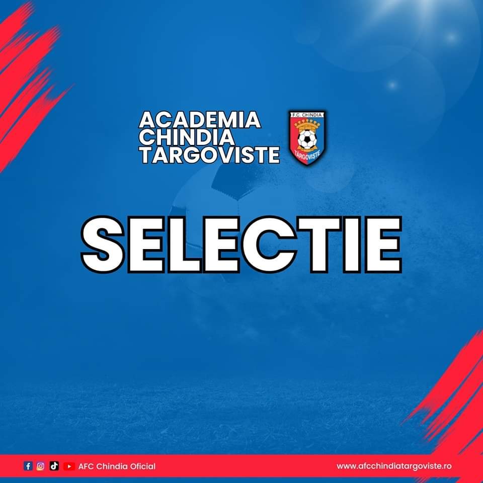 Aceste selecții vor avea loc începând cu data de 3 septembrie 2024, în zilele de marți și joi, la ora 17:00, pe terenul sintetic din incinta Complexului Turistic de Natație din Târgoviște.