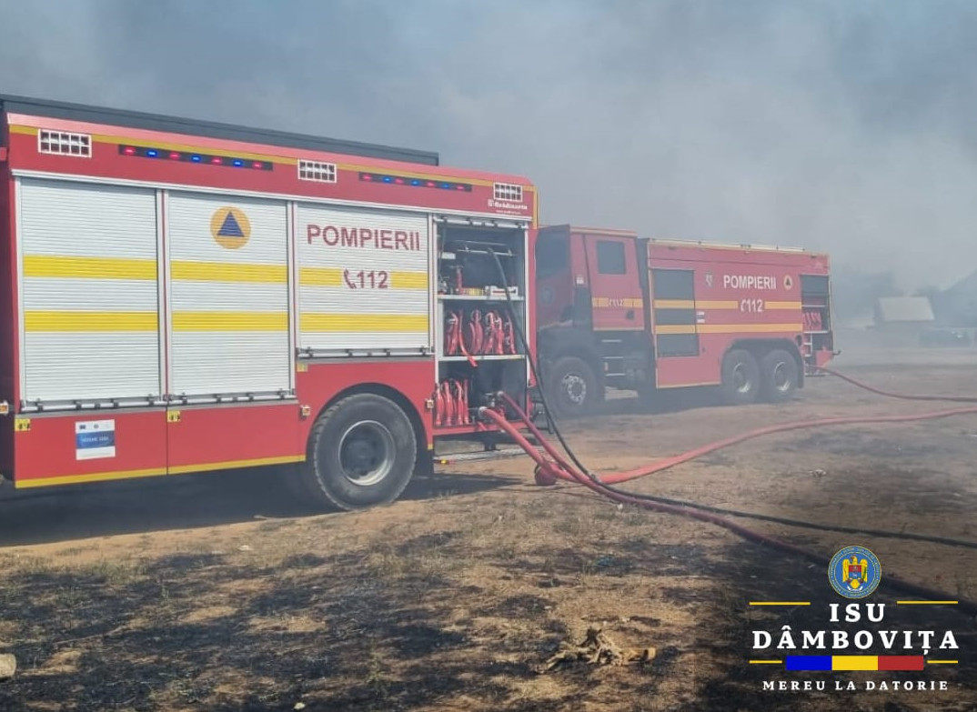 Garda de Intervenție Cornești a intervenit prompt pentru a gestiona situația. Echipa de intervenție a folosit o autospecială de stingere cu apă