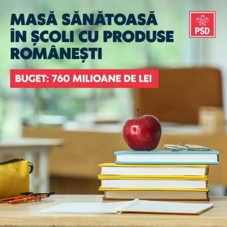 FRUCTE, LEGUME ȘI LAPTE PENTRU DOUĂ MILIOANE DE COPII În ședința de Guvern s-a aprobat bugetul Programului pentru școli, în anul 2024-2025.