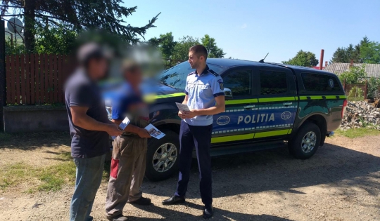 Ieri, polițiștii de la Biroul pentru Protecția Animalelor au efectuat verificări pe raza municipiului Târgoviște, în zona Halta Teiș.