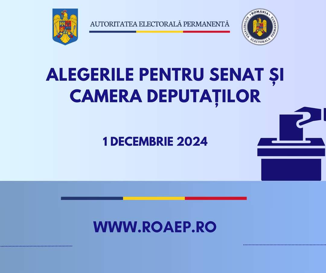OFICIAL, ieri, 2 septembrie 2024, a început perioada electorală pentru alegerile pentru Senat și Camera Deputaților din 1 decembrie 2024.