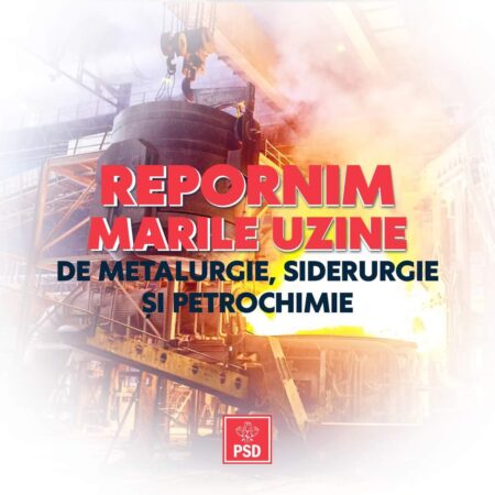 Premierul Marcel Ciolacu, liderul PSD și candidatul partidului pentru funcția de Președinte, a subliniat importanța reindustrializării României