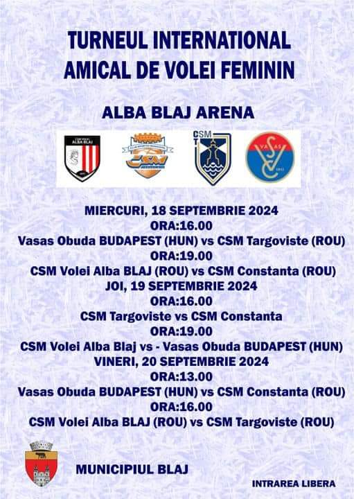 CSM Târgoviște participă la un puternic turneu internațional de pregătire, ce va avea loc săptămâna viitoare, în județul Alba.