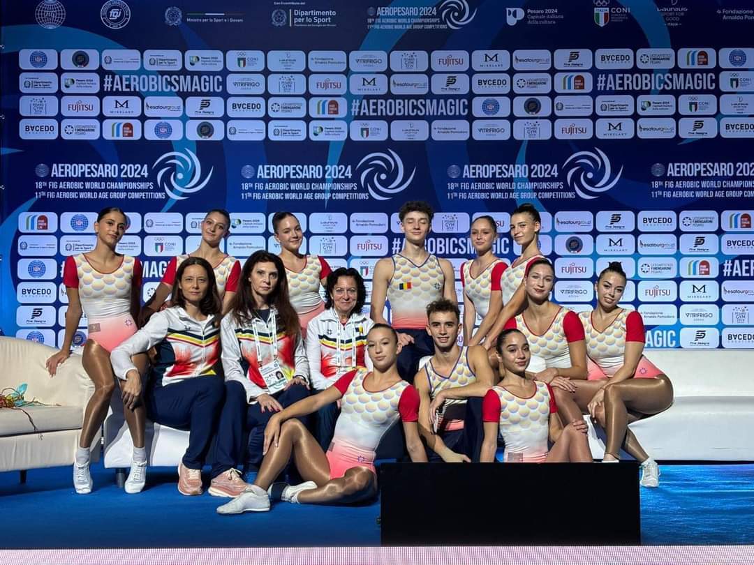 România participă la prima ediție a Campionatelor Mondiale de Gimnastică Aerobică pentru juniori, care va avea loc la Pesaro, Italia, între 20-22 septembrie.