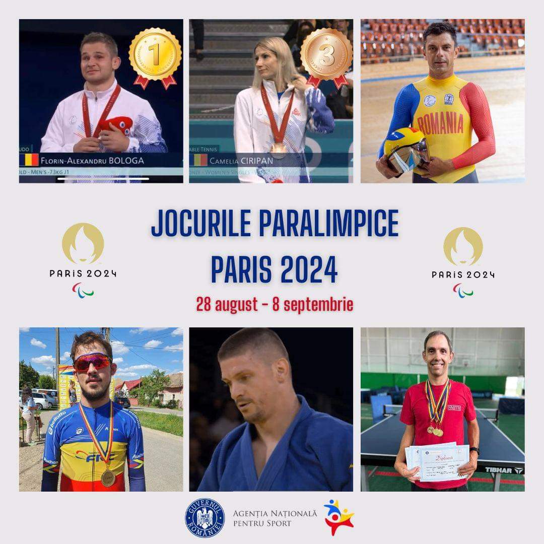 România a încheiat Jocurile Paralimpice Paris 2024 cu o medalie de aur, cucerită de Alexandru Bologa la para judo, clasa J1, cat. -73 kg