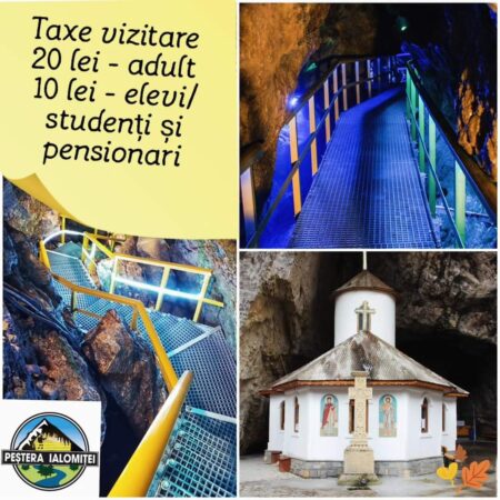 Consiliul Județean Dâmbovița, prin Complexul Naţional Muzeal ”Curtea Domnească” Târgovişte, anunţă trecerea la programul de iarnă pentru obiectivul turistic “Peștera Ialomiței”.